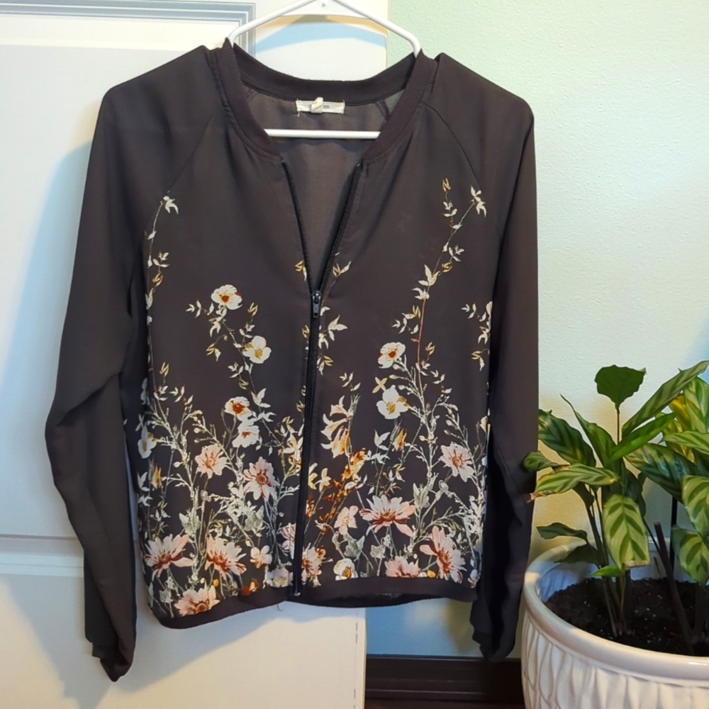Never Worn Sheer floral jacket